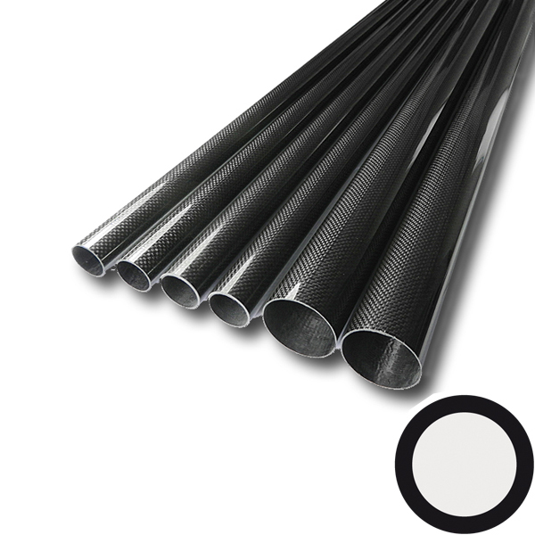 Carbon tube 3K-PW (L 1000 mm, Ø30 mm, Ø27 mm)
